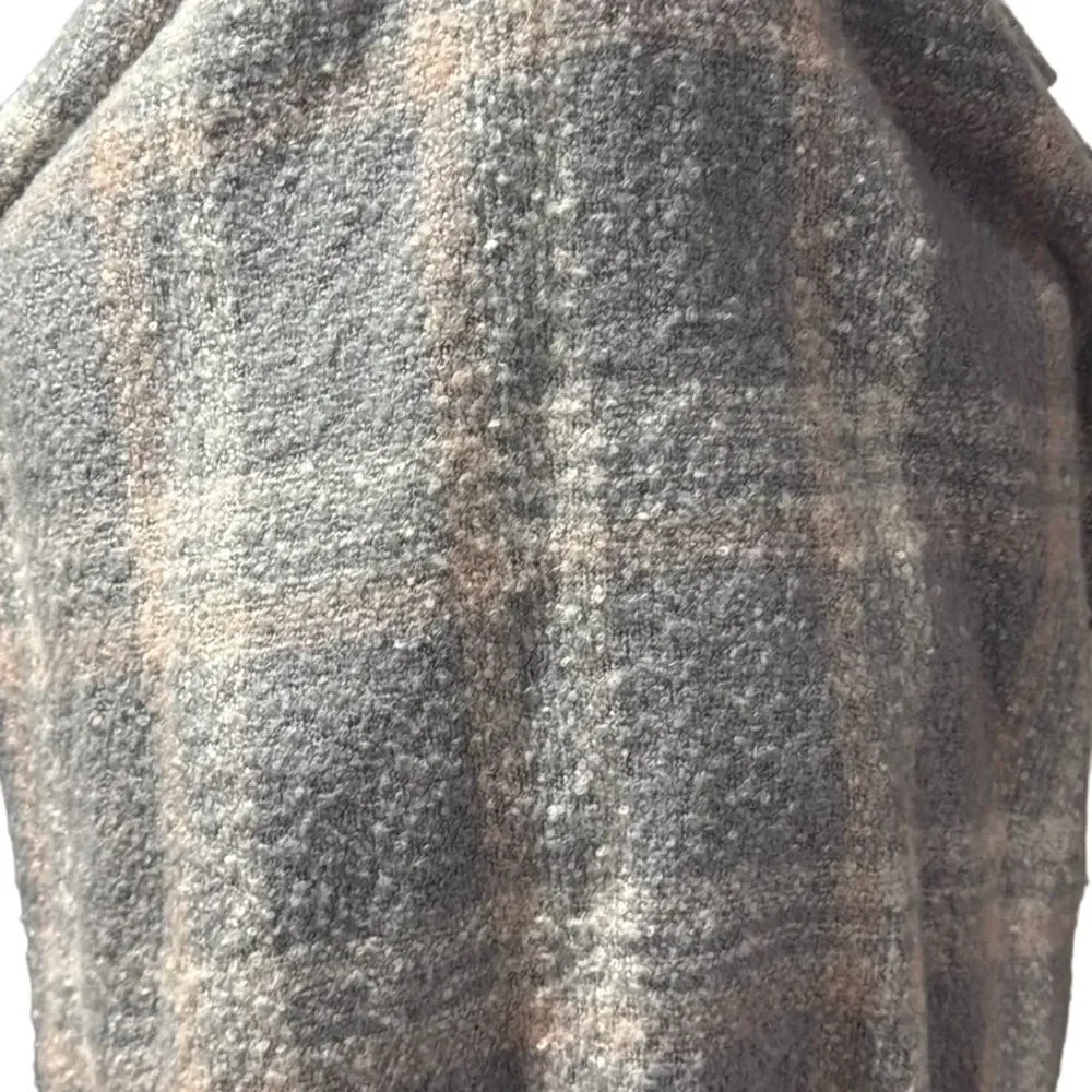 Plaid Scarf with fringe